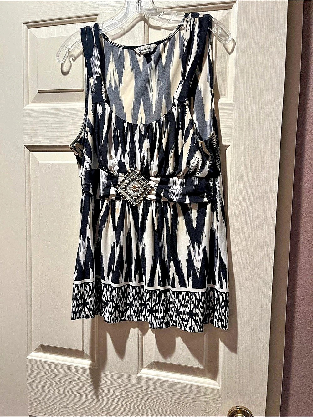 Speechless Abstract Print top Size XL